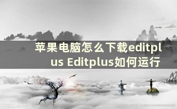 苹果电脑怎么下载editplus Editplus如何运行